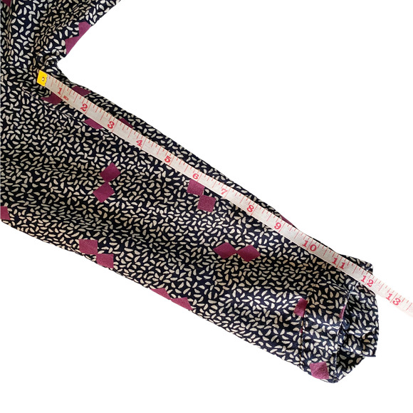 Urban Outfitters Pins and Needles Blue Purple Ruffle Button Front Dress Small - Picture 8 of 8